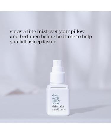 THISWORKS Deep Sleep Pillow Spray - Fast-Acting Natural Formula with Lavender Vetivert and Camomile - 35 ml (1.2 fl oz) - Buy Online on GoSupps.com