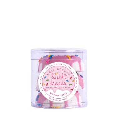 NCLA - Bath Treats All-Natural Bath Bombs (Set of 3) | Vegan  Cruelty-Free  Clean Skincare (Birthday Cake)