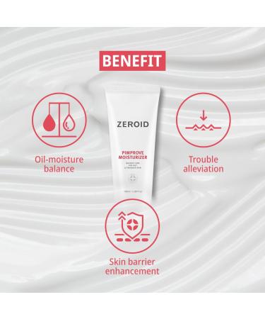ZEROID Pimprove Moisturizer Duo - Korean Dermocosmetic with Hyaluronic Acid | 2 x 3.38 fl oz (100 mL) - Enhance Skin Barrier & Hydration - Buy Online on GoSupps.com