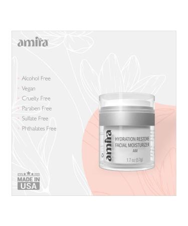 Amira Restore Hydration Facial Moisturizer - Natural Vegan Day Treatment for Glowing Skin | International Shipping Available - Buy Online on GoSupps.com