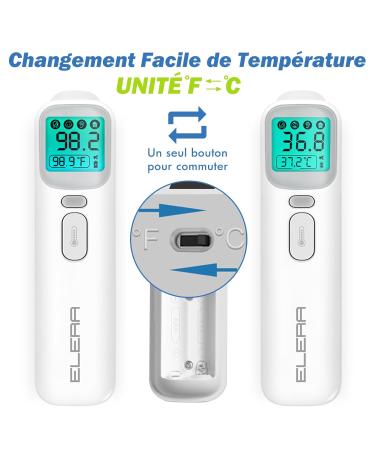 Buy Fieberhermometer Ear for Babies Fast 1s Measurement Contactless Infrared Thermometer with Fever Alarm & 4 Color Display International Shipping Available - Buy Online on GoSupps.com