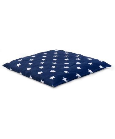 Rapeseed Pillow 19x19cm - Stars Blue | Versatile Small Grain Heat & Cold Pad for Comfort - Buy Online on GoSupps.com