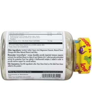 KAL Dinosaurs Immuno-Raptor Immune Support Chewables - 60 Orange Gummies - Buy Online on GoSupps.com