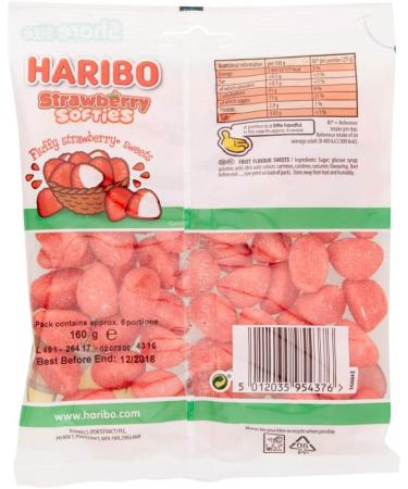 Haribo Strawberry Softies Sweets 160g - Buy Online on GoSupps.com
