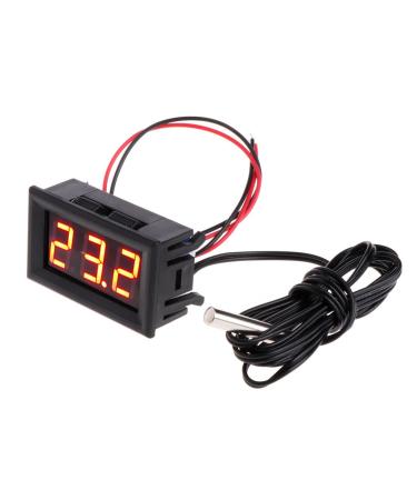 Dchaochao Digital LED Thermometer Gauge Thermometer Car Temperature -50 110 c DC 12v (Green) - Buy Online on GoSupps.com