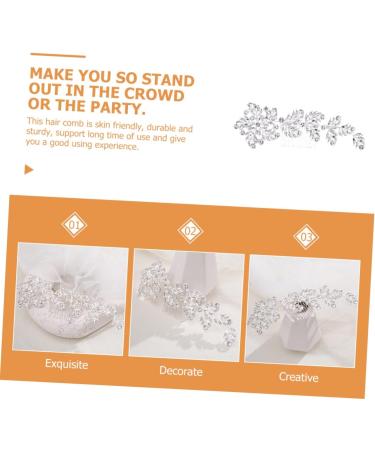 TOVINANNA Bridal Headwear Tiara Rhinestones Wedding Hair Accessories Bride Hair Side Comb Rhinestone Hair Accessories Crystal Hair Accessories Alloy Dinner Party The Flowers Hair up - Buy Online on GoSupps.com