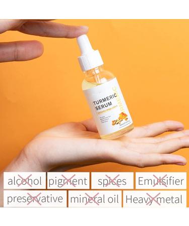 Turmeric Dark Spot Corrector Serum Face Serum for Women Hydrating Serum Serum Face Oils Anti Aging Lightening Brightening Face Serum for Pure Skin Glow Reduce Wrinkles Dark Spots for Body &Face (1PC) - Buy Online on GoSupps.com