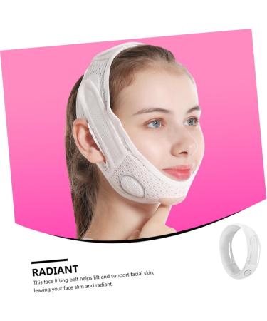 FRCOLOR 1pc Face Face Slimmer Breathable Band Double Chin Chin Cheek Band Facial Strap Nylon Mesh White Breathable Belt Woman - Buy Online on GoSupps.com