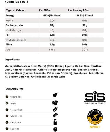 SCIENCE IN SPORT Isotonic Energy Gels  22g Fast Acting Carbohydrates  Performance & Endurance Sport Nutrition for Athletes  Energy Gels for Running  Cycling  Triathlon  Orange - 2 oz - 30 Pack - Buy Online on GoSupps.com