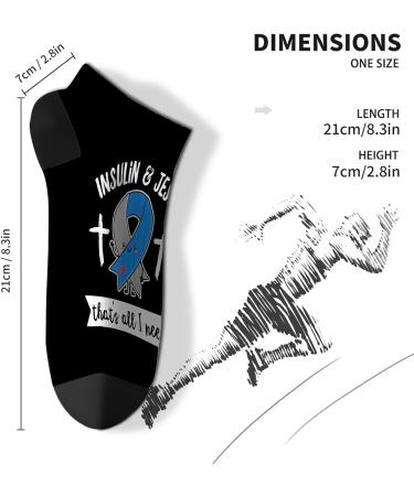 Warning: I'm A Diabetic - Comfortable Cotton Socks for Men | Hidden Diabetic Socks - Buy Online on GoSupps.com
