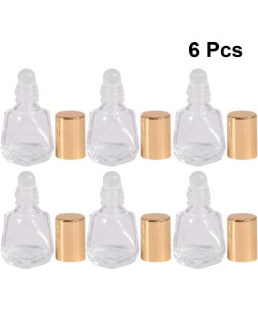 Beaupretty Travel Size Perfume Bottles - 8Pcs Clear Glass Essential Oil Rollers with Funnel - Star Shaped Design for Easy Travel - Buy Online on GoSupps.com