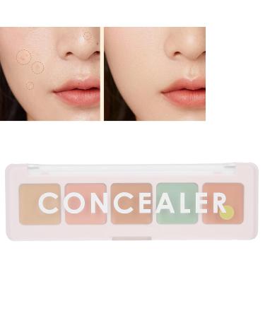 5-Color Multi-Purpose Concealer for Dark Circles Blemishes & Freckles - High-Glue Moisturizing Correction | International Shipping - Buy Online on GoSupps.com