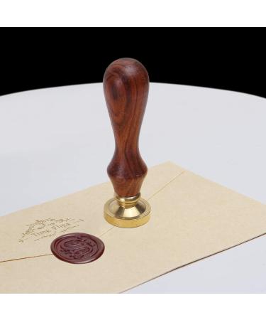 Mingting Wax Seal Stamp Kit Mingting Classical Old-Fashioned Antique Wax Stamp Seal Kit Initial Letters Alphabet Set Gift Box with Vintage Wooden Handle and Brass Color Head(S) - Buy Online on GoSupps.com