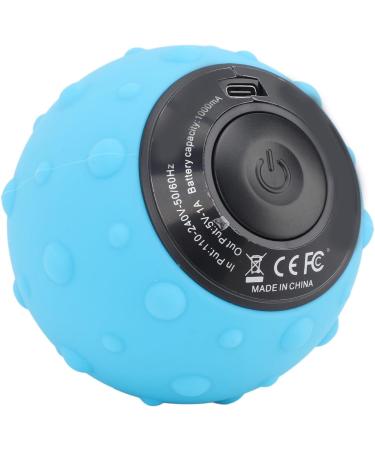 Vibrating Massage Ball (Spanish Blue) - 5 Speed Deep Tissue Muscle Massage for Ultimate Relaxation | International Shipping - Buy Online on GoSupps.com