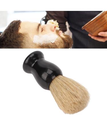 Beard brush Angrek multi-purpose-men-shaving brush Professional care brush Bart foam brush Shiny black color Light foaming plastic at home