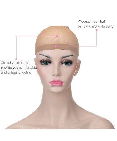 12PCS Beige Nylon Mesh Wig Cap Net by Akstore - Natural Wig Caps - Buy Online on GoSupps.com
