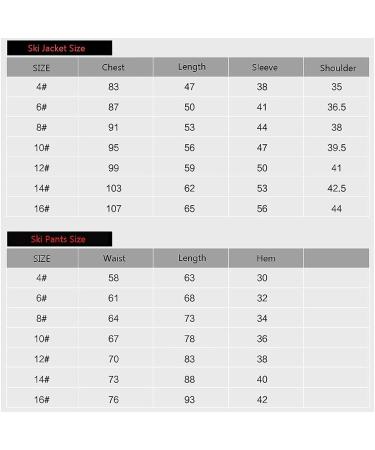 HOTIAN Boys Ski Jacket and Pants Set - Windproof & Waterproof Kids Snow Suit - Winter Coats Ski Suit Style23 14 - Buy Online on GoSupps.com