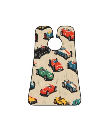 Vintage Race Car Beard Bib Speed Sport Car Beard Hair Catcher Non Stick Grooming Cloth for Shaving and Trimming Salon Cape Apron Gifts for Men