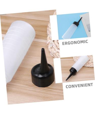 VICASKY 4 pi ces Lot de Flacons Applicateurs pour Teinture Capillaire avec Bec Inclin Bouteilles Rechargeables Transparentes pour Shampoing Huile et M lange Usage Professionnel Salon - Buy Online on GoSupps.com