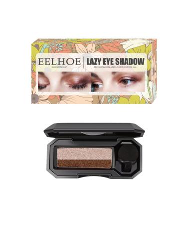 Two-colored make-up eyeshadow waterproof long-lived eyeshadow make-up eyeshadow glitter double layer colored gradation lazy eyeshadow stamp for beginners
