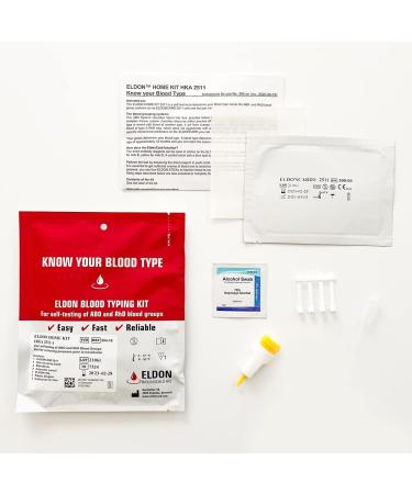 Home Blood Typing Kit - New Packaging & Improved Lancet - Single Kit - Buy Online on GoSupps.com