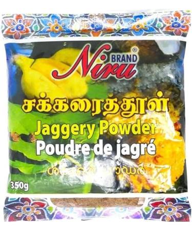 Niru Jaggery Brown Powder | 350G | Natural Sweetener | No Preservatives Added | Jaggery Powder | Hand Crushed Gur Powder | Gluten Free | Indian Origin | Each 350G | Pack of 2 - Buy Online on GoSupps.com