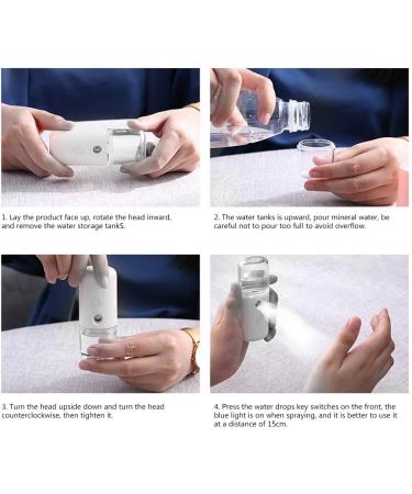 OKJHFD Nano Face Mist Sprayer Household Portable Nanometer Mist Spray Atomization Face Moisturizing Sprayer Nebulizer for Skin Care Travel Personal Care (White) - Buy Online on GoSupps.com