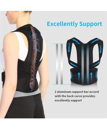 Adjustable Posture Corrector for Men & Women Elastic Shoulder Back Support & Corset Belt | Improve Posture & Relieve Pain - Buy Online on GoSupps.com