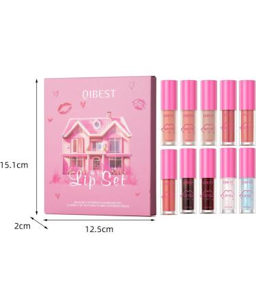  Gireatick Collection of 10 lip glosss - 3 matte glosss + 3 shimmer lip gloss + 2 long lasting lip inks + 2 clear lip oils - Buy Online on GoSupps.com