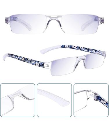 Rimless Reading Glasses for Women - Blue Light Blocking HD Anti-UV Available in 6 Colors - 1.50x Magnification - Buy Online on GoSupps.com