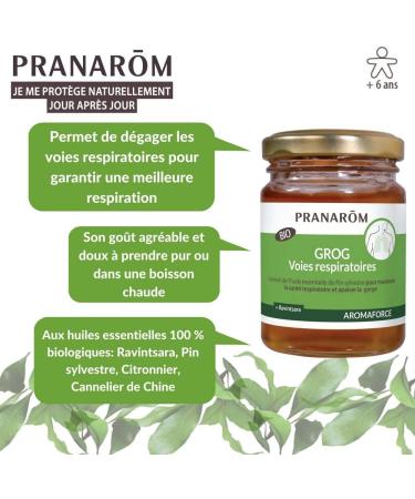 Pranar m | Aromaforce | Grog Repiratory Tracks | Maintains Respiratory Health and Soothes Throat | Organic | 140 g - Buy Online on GoSupps.com