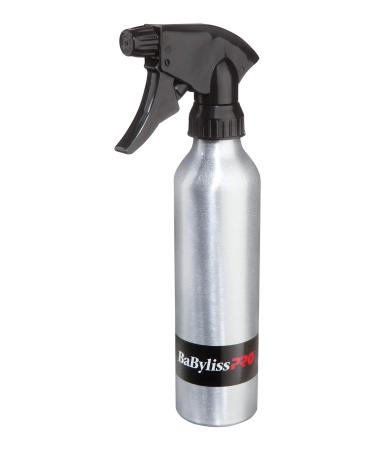 BaBylissPRO Brushed Aluminum Spray Bottle with Adjustable Nozzle 10 Fl Oz