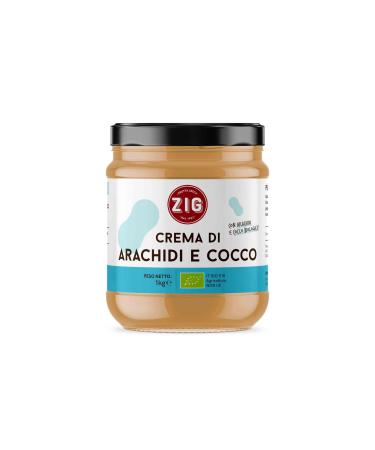 ZIG Organic Peanut and Coconut Cream - Gluten Free, Palm Oil Free 1kg