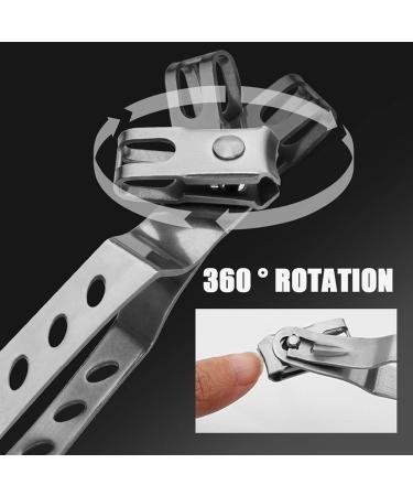 UNbit Nail Clipper 360 Rotating Nail Clippers Stainless Steel Fingernail Rotary Cutter Head Nail Cutter for Men Women - Buy Online on GoSupps.com