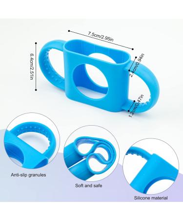 BeautyChen 4 Pack Silicone Baby Bottle Handles for Dr Brown Bottles | Non-Slip Easy Grip | Dishwasher Safe | White Pink Blue Green - Buy Online on GoSupps.com