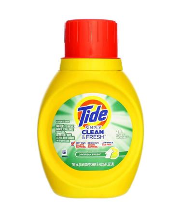 Tide Simply Clean and Fresh Daybreak Fresh Scent Liquid Laundry Detergent 25 Fluid Ounce - 6 per case.