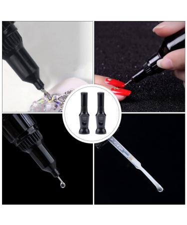 Lurrose 2-Piece Precision Nail Glue Gel Pen for Rhinestones & Glitter Ideal for Nail Art & Gemstone Application - Buy Online on GoSupps.com