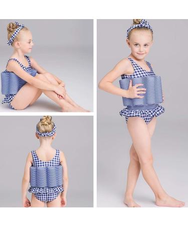 IMEKIS Unisex Kids' One-Piece Swimwear - Adjustable Buoyancy Bathing Suit for 3-4 Years - Blue Grille Swimming Aid - Buy Online on GoSupps.com