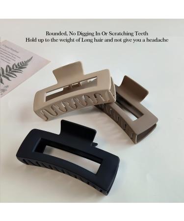 Venhay Hair Claw Clips 4 Inch Matte No Slip Jaw Clips for Thick Hair - 3 Pack - Buy Online on GoSupps.com