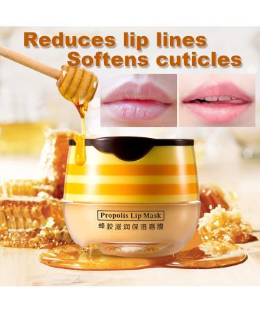 Honey Pot Bee Balm Lip Balm Set - Hydrating & Exfoliating Lip Care for Dry, Cracked Lips - Lip Scrub and Sleep Mask - Reduces Lip Lines - 4 Pack - Buy Online on GoSupps.com