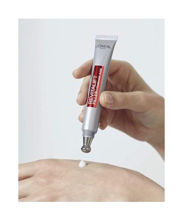 L'Or al Paris Hyaluron Eye Care | Revitalift Filler Anti-Aging Eye Cream with Hyaluronic Acid | 2 x 15 ml | Double Applicator Tip - Shop Internationally! - Buy Online on GoSupps.com