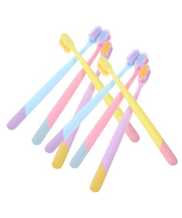 FRCOLOR 10pcs Soft Toothbrush Tooth Brush Handheld Adult Toothbrushes Ergonomic Adult Toothbrushes Lightweight Toothbrush Daily Supply Teeth Brush Travel Department Store Household