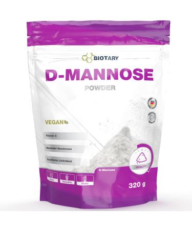 D-Mannose Poudre 2000 mg portion quotidienne - 320 g 5 mois avec vitamine C avec pilulier test en laboratoire v g talien qualit sup rieure 100% naturel sans additifs