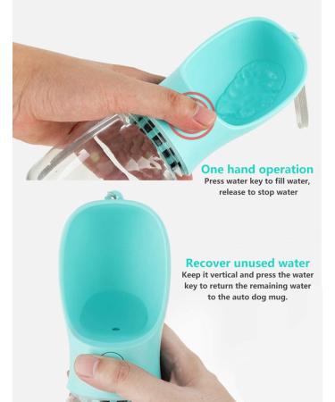 Kalimdor Leak Proof Portable Dog Water Bottle 19oz Blue - Ideal for Outdoor Walking, Hiking, and Travel - Drinking Feeder for Pets - Food Grade Plastic - Buy Online on GoSupps.com