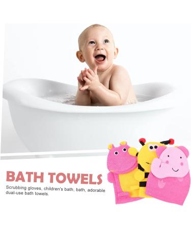 Healifty 3pcs Scrub Gloves Body Towels for Shower - Exfoliating Mitts for Kids and Adults - Buy Online on GoSupps.com