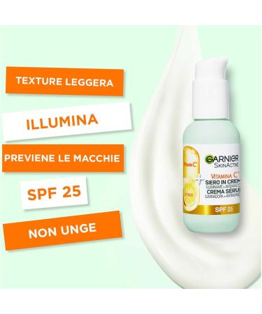 Garnier Anti-Imperfections Face Serum with Vitamin C and Salicylic Acid Brightening and Smoothing Effect 30ml + Anti-Imperfections Brightening Cream Face Serum SPF 25 50ml - 2 Products - Buy Online on GoSupps.com
