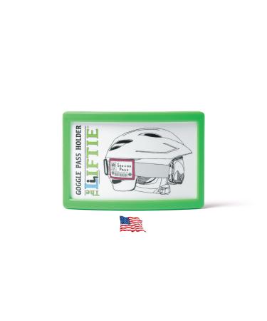TheLIFTIE Ski Pass Holder Green 1 Pack