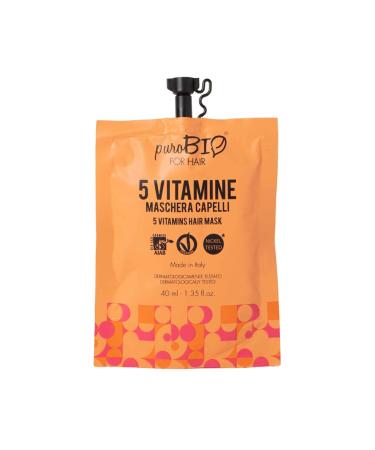 x Purbio mask with 5 vitamins 40 ml x 5 pieces Ecobio Pure Bio 015