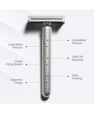 Tatara Masamune Double Edge Safety Razor | Eco-Friendly Stainless Steel | Premium Matte Closed Comb Razor for Superior Shaving - Buy Online on GoSupps.com