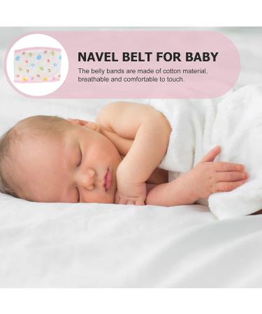 Adjustable 3Pcs Baby Belly Band | Cotton Umbilical Cord Design | Pink Baby Abdominal Binder - Buy Online on GoSupps.com